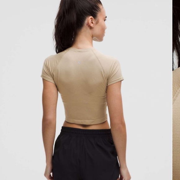 Lululemon Swiftly Tech Cropped short sleeve size 14 - Picture 2 of 5